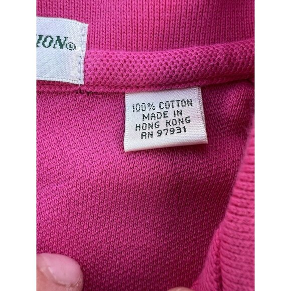 Vintage 90s Masters Collection sleeveless pink polo golf shirt L classic preppy - Picture 4 of 7